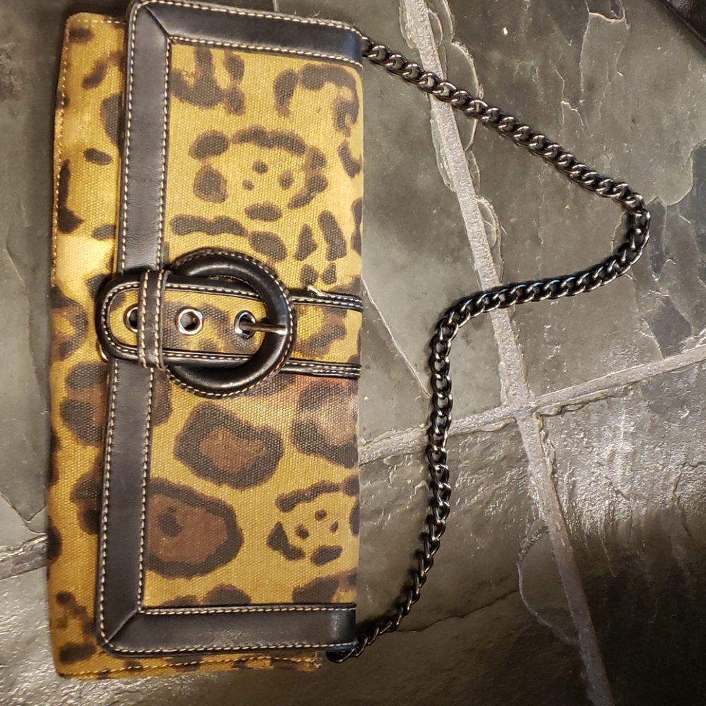 Leopard print purse
